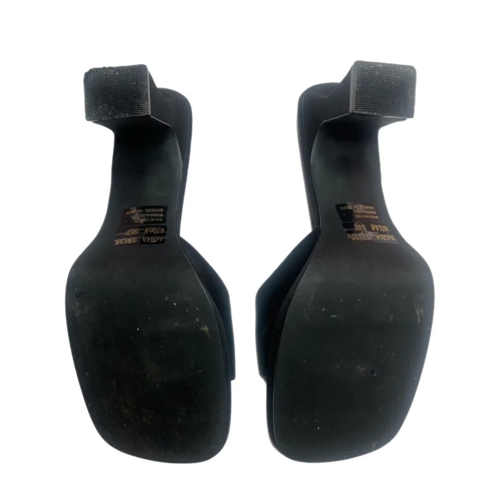 Vintage Mudd black thick kitten heels - Picture 2 of 2